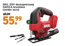 GAMMA SKIL 20V decoupeerzaag 3421CA brushless (zonder accu) aanbieding