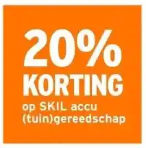 GAMMA 20% korting op SKIL accu (tuin)gereedschap aanbieding