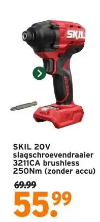 GAMMA SKIL 20V slagschroevendraaier 3211CA brushless 250Nm (zonder accu) aanbieding