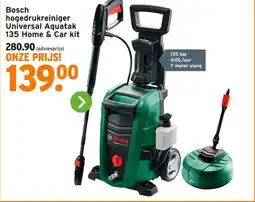 GAMMA Bosch hogedrukreiniger Universal Aquatak 135 Home & Car kit aanbieding