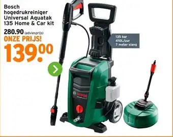 GAMMA Bosch hogedrukreiniger Universal Aquatak 135 Home & Car kit aanbieding