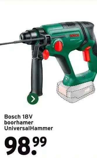 GAMMA Bosch 18V boorhamer UniversalHammer aanbieding