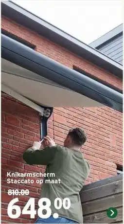 GAMMA Knikarmscherm Staccato op maat aanbieding