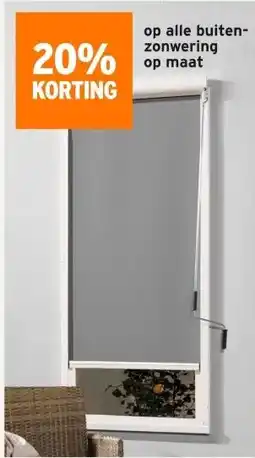 GAMMA 20% KORTING op alle buiten- zonwering op maat aanbieding
