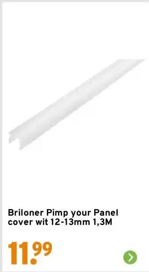 GAMMA Briloner Pimp your Panel cover wit 12-13mm 1,3M aanbieding