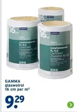 GAMMA GAMMA glaswolrol 16 cm per m² aanbieding