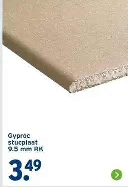 GAMMA Gyproc stucplaat 9.5 mm RK aanbieding