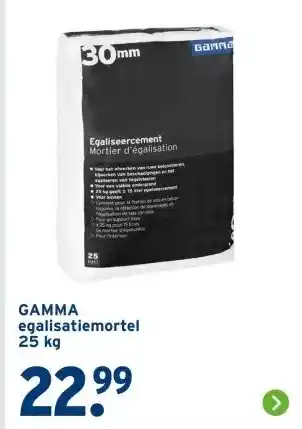 GAMMA GAMMA egalisatiemortel 25 kg aanbieding