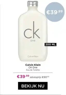 ICI Paris XL Calvin Klein CK One Eau de Toilette aanbieding
