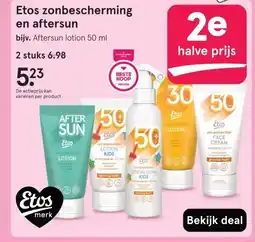 Etos Etos zonbescherming en aftersun aanbieding