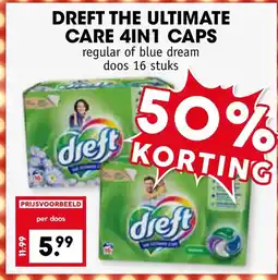 Coop DREFT THE ULTIMATE CARE 4IN1 CAPS aanbieding