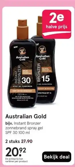 Etos Australian Gold aanbieding