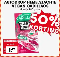 Coop Autodrop hemelszachte vegan cadillacs aanbieding