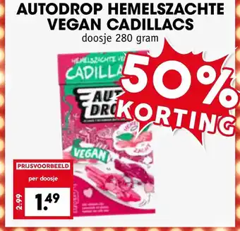 Coop Autodrop hemelszachte vegan cadillacs aanbieding