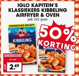Coop Iglo kapitein's klassiekers kibbeling airfryer & oven aanbieding