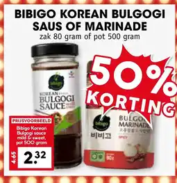 Coop Bibigo korean bulgogi saus of marinade aanbieding