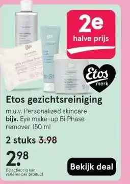 Etos Etos gezichtsreiniging aanbieding