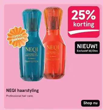 Etos NEQI haarstyling aanbieding