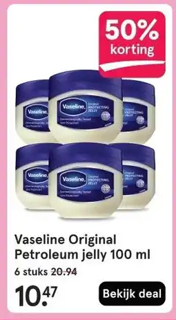 Etos Vaseline Original Petroleum jelly 100 ml aanbieding