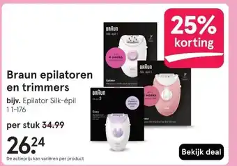 Etos Braun epilatoren en trimmers aanbieding