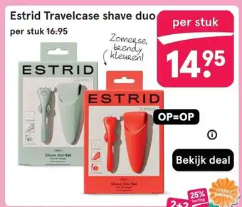 Etos Estrid Travelcase shave duo aanbieding