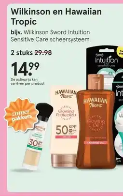 Etos Wilkinson en Hawaiian Tropic aanbieding