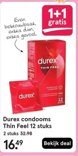 Etos Durex condooms Thin Feel 12 stuks aanbieding