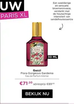 ICI Paris XL Gucci Flora Gorgeous Gardenia Eau de Parfum Intense aanbieding