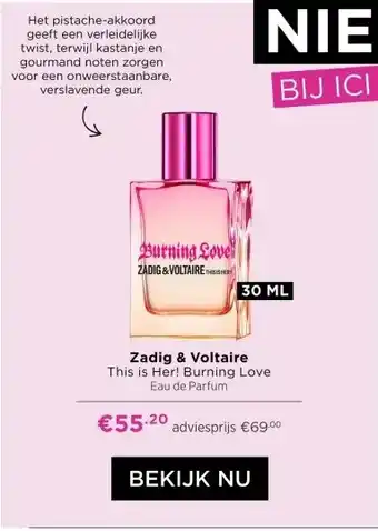 ICI Paris XL Zadig & Voltaire This is Her! Burning Love Eau de Parfum aanbieding