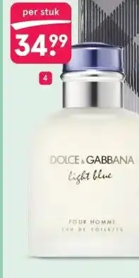 Etos Dolce & Gabbana Light Blue pour Homme Eau de toilette 40 ml aanbieding