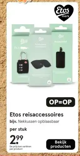 Etos Etos reisaccessoires aanbieding