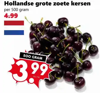 Coop Hollandse grote zoete kersen aanbieding