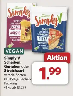 Combi Simply V Scheiben, Gerieben oder Streichzart aanbieding