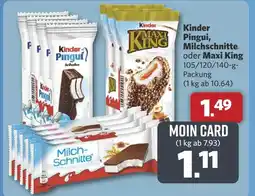 Combi Kinder Pingui, Milchschnitte oder Maxi King aanbieding