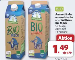 Combi Ammerländer unsere frische oder haltbare Bio Milch aanbieding
