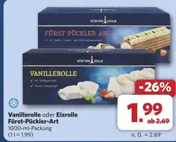 Combi Vanillerolle oder Eisrolle Fürst-Pückler-Art aanbieding