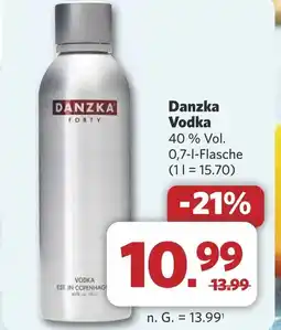 Combi Danzka Vodka aanbieding