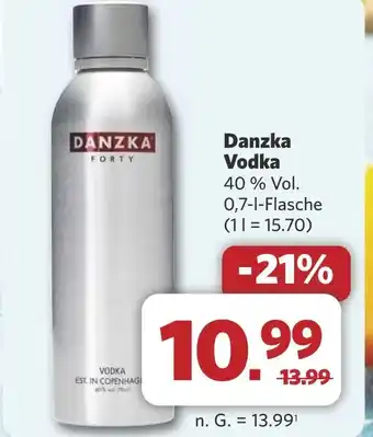 Combi Danzka Vodka aanbieding