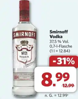 Combi Smirnoff Vodka aanbieding