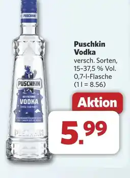 Combi Puschkin Vodka aanbieding