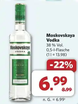 Combi Moskovskaya Vodka aanbieding