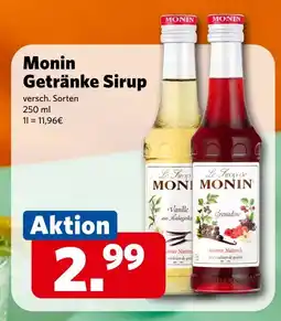 Combi Monin Getränke Sirup aanbieding