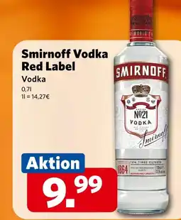 Combi Smirnoff Vodka Red Label Vodka aanbieding