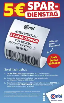 Combi 5€ SPAR- DIENSTAG aanbieding