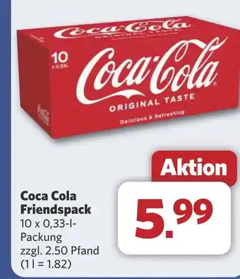 Combi Coca Cola Friendspack aanbieding