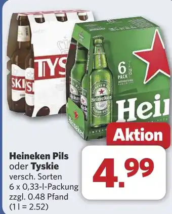 Combi Heineken Pils oder Tyskie aanbieding