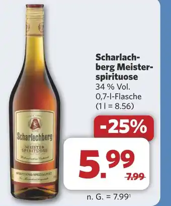 Combi Scharlach- berg Meister spirituose aanbieding