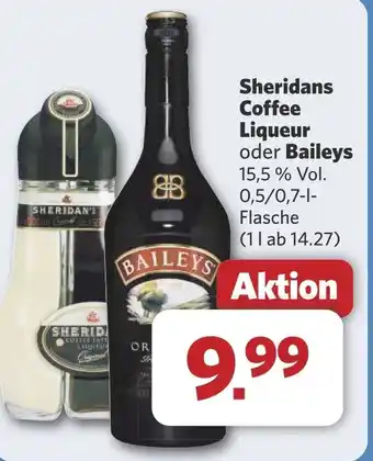 Combi Sheridans Coffee Liqueur oder Baileys aanbieding