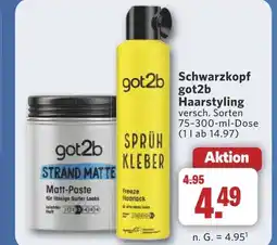 Combi Schwarzkopf got2b Haarstyling aanbieding