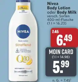 Combi Nivea Body Lotion oder Body Milk aanbieding